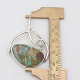 Boulder Turquoise Silver Pendants