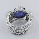 Natural Tanzanite, Moonstone Silver Rings