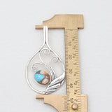 Green Amethyst Silver Pendants