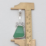 Chrysoprase Silver Pendants