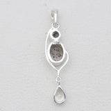 925 Sterling Silver Singing Quartz Pendants