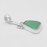 Chrysoprase Silver Pendants