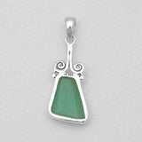 Chrysoprase Silver Pendants