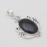 925 Sterling Silver Black Onyx Pendants
