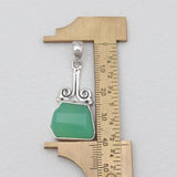 Chrysoprase Silver Pendants