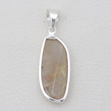 925 Sterling Silver Rutilated Quartz Pendants