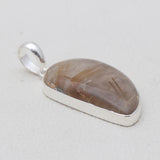 925 Sterling Silver Rutilated Quartz Pendants