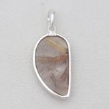 925 Sterling Silver Rutilated Quartz Pendants