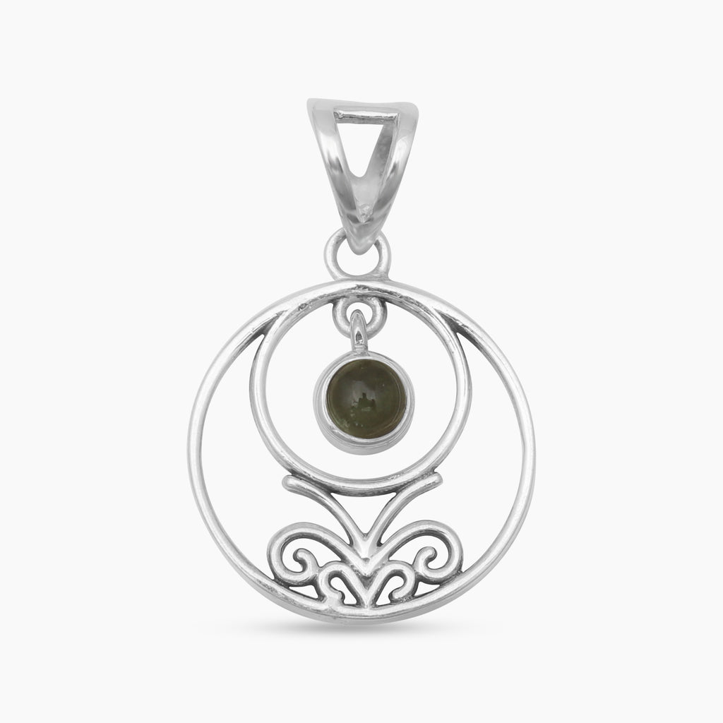 Tourmaline Silver Pendants