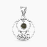 Tourmaline Silver Pendants
