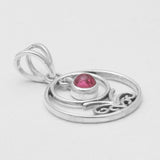 Tourmaline Silver Pendants
