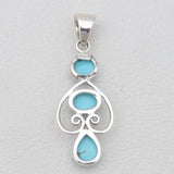 925 Sterling silver Charoite Pendants