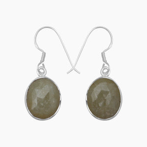 Multi Sapphire Silver Earrings