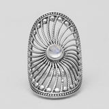 Pearl Silver Rings