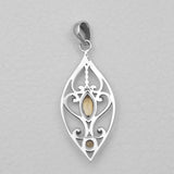 Garnet Silver Pendants