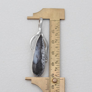 Dendritic Opal Silver Pendants