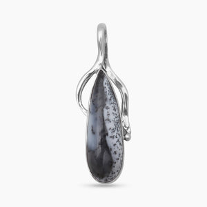 Dendritic Opal Silver Pendants