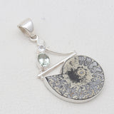 Ammonite Silver Pendants