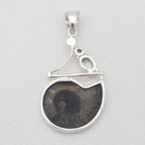 Ammonite Silver Pendants