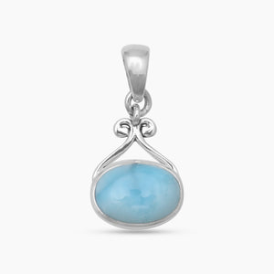 Larimar Silver Pendants