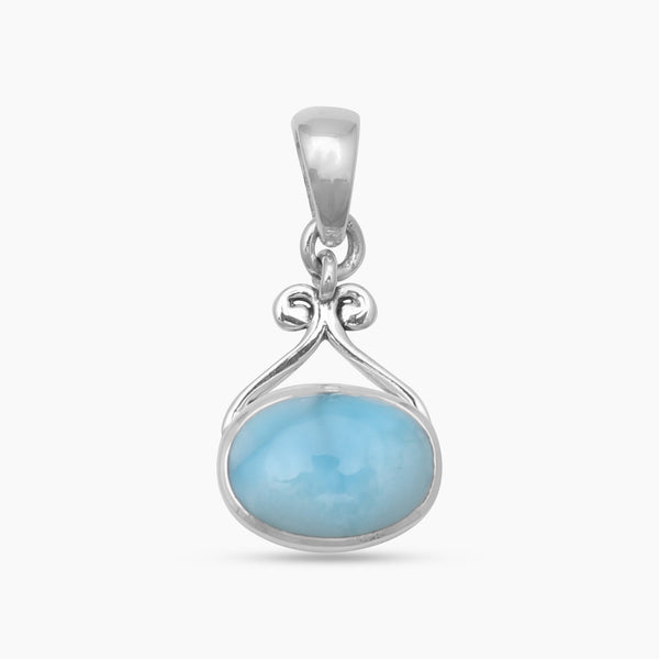 Larimar Silver Pendants