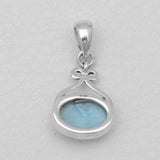 Larimar Silver Pendants