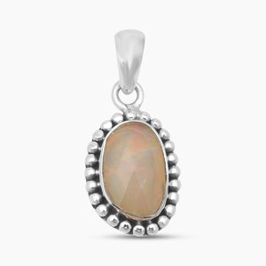 925 Sterling Silver Ethiopian Opal Pendants