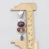 Multi Tourmaline Silver Pendants