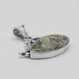 Rainforest Jasper Silver Pendants