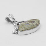 Rainforest Jasper Silver Pendants