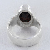 Natural Citrine Gemstone Silver Ring