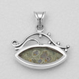Rainforest Jasper Silver Pendants