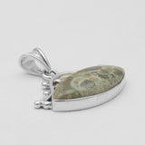 Rainforest Jasper Silver Pendants