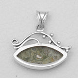 Rainforest Jasper Silver Pendants