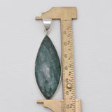 925 Sterling Silver Moss Agate Pendants