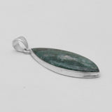 925 Sterling Silver Moss Agate Pendants