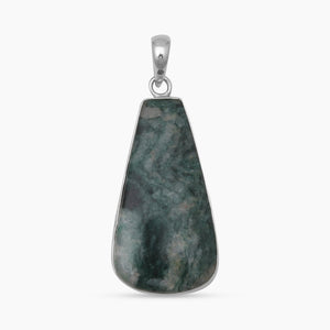 925 Sterling Silver Moss Agate Pendants
