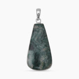 925 Sterling Silver Moss Agate Pendants
