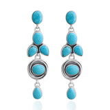 Mexican Turquoise Silver Earrings