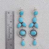 Mexican Turquoise Silver Earrings