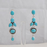 Mexican Turquoise Silver Earrings