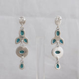 Mexican Turquoise Silver Earrings