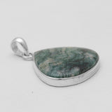 Moss Agate Silver Pendants