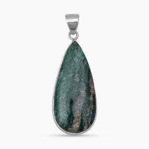 Moss Agate Silver Pendants