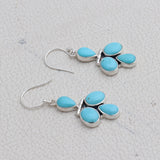 Mexican Turquoise Silver Earrings