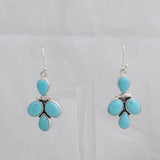 Mexican Turquoise Silver Earrings