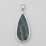 Moss Agate Silver Pendants