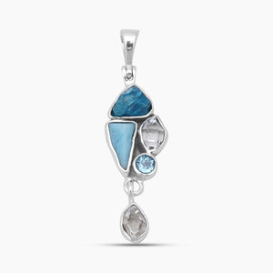 925 Sterling Silver Multistone Pendants