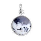 Dendritic Opal Silver Pendant