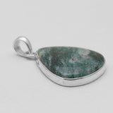 Moss Agate Silver Pendants